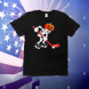 Skeleton ice hockey Halloween T-Shirt
