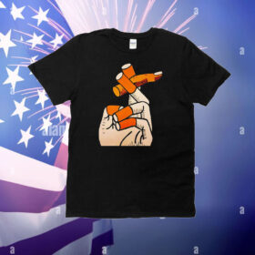 Smoking cigarette fingers T-Shirt