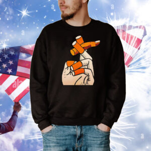 Smoking cigarette fingers T-Shirt