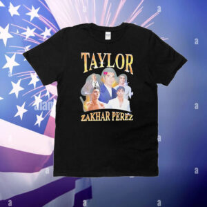 Taylor Zakhar Perez Red White and Royal Blue T-Shirt