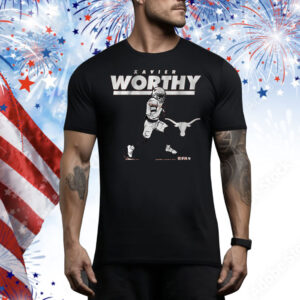 Texas Football Xavier Worthy Superstar Pose Tee Shirt