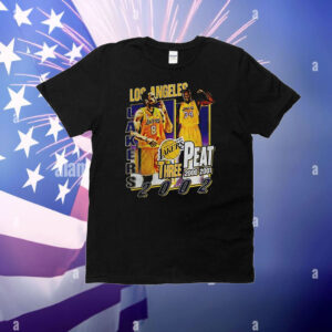 Three peat in LA championship Kobe Bryant Los Angeles Lakers T-Shirt