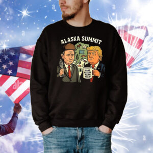 Trump and Putin Alaska Summit make Alaska warm again 2025 T-Shirt