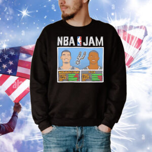 Victor Wembanyama and De’Aaron Fox San Antonio Spurs NBA Jam T-Shirt