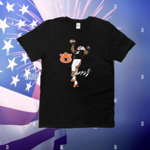 Auburn Football Cam Coleman Superstar Pose T-Shirt