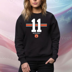 Auburn Football Jackson Arnold 11 Stripe Tee Shirt