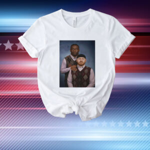 Caleb Rogers wearing Step Brothers T-Shirt