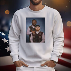 Caleb Rogers wearing Step Brothers T-Shirt