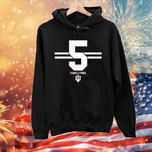 Indiana Football D'Angelo Ponds 5 Stripe T-Shirt