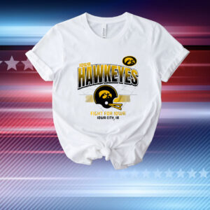 Iowa Football Helmet Grid T-Shirt