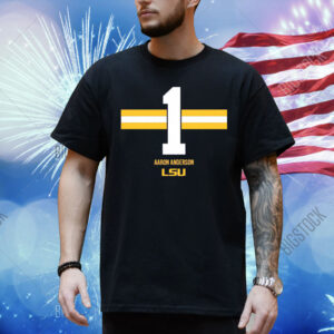 LSU Football Aaron Anderson 1 Stripe Shirt