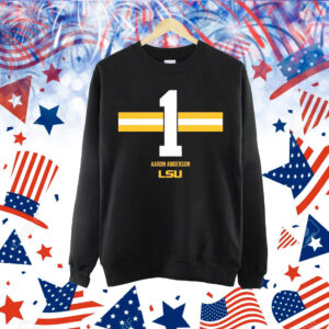 LSU Football Aaron Anderson 1 Stripe Shirt