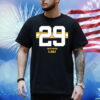 LSU Football Caden Durham 29 Stripe Shirt