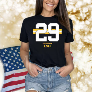 LSU Football Caden Durham 29 Stripe Shirt