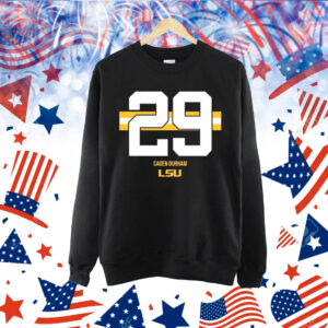 LSU Football Caden Durham 29 Stripe Shirt