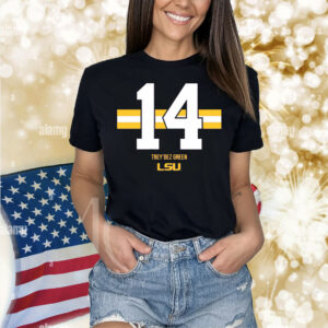 LSU Football Trey'Dez Green 14 Stripe Shirt