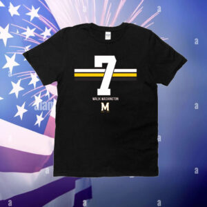 Maryland Football: Malik Washington 7 Stripe T-Shirt
