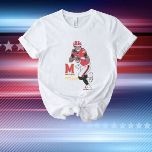 Maryland Football Malik Washington Superstar Pose T-Shirt
