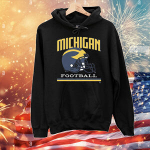 Michigan Football Vintage Helmet T-Shirt