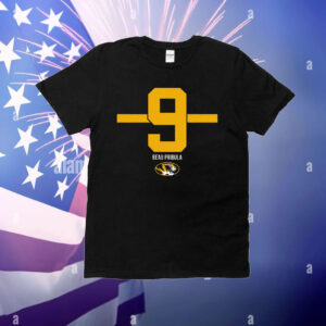 Missouri Football Beau Pribula 9 Stripe T-Shirt