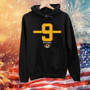 Missouri Football Beau Pribula 9 Stripe T-Shirt