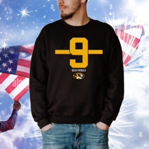 Missouri Football Beau Pribula 9 Stripe T-Shirt