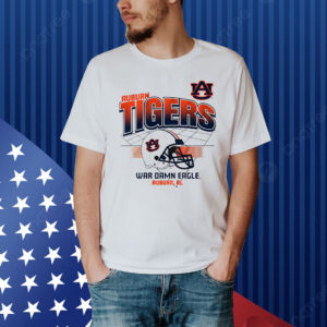 Auburn Football Helmet Grid Shirt