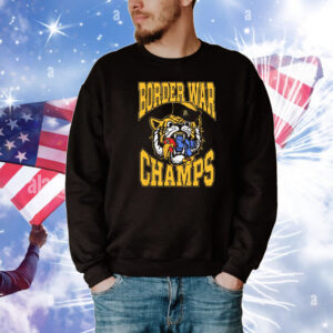 Official Border War Champs 2025 Missouri Tigers Vs Kansas Jayhawks Mascots T-Shirt