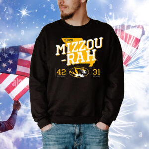 Official Missouri Tigers vs. Kansas Jayhawks Mizzou-Rah September 6 2025 Score 42-31 T-Shirt
