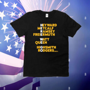 Pittsburgh Here We Go Names T-Shirt