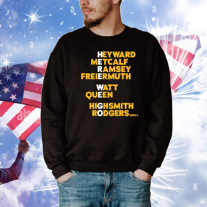 Pittsburgh Here We Go Names T-Shirt