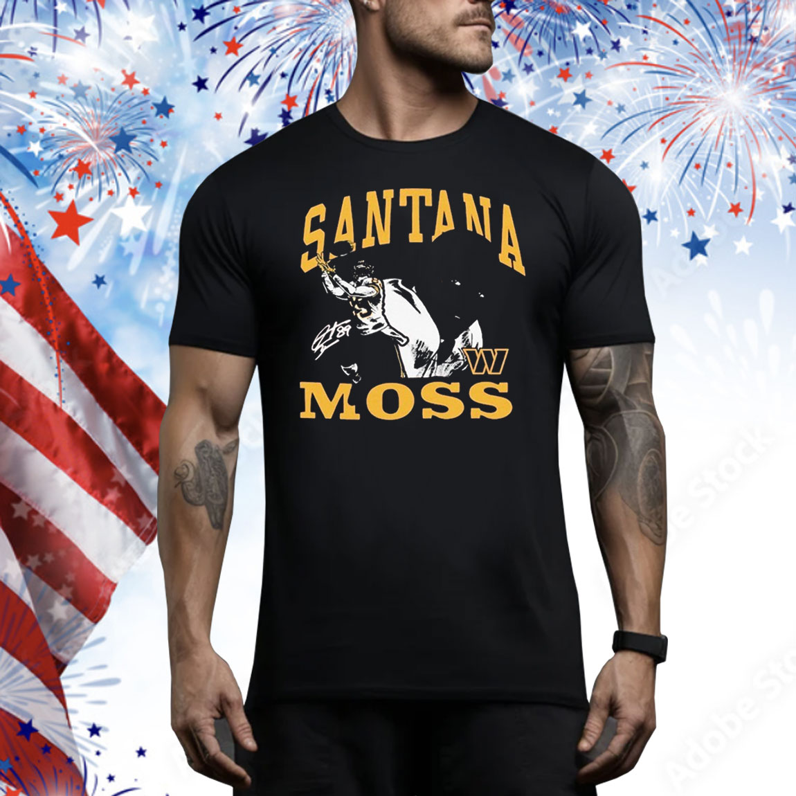 Santana Moss Washington Commanders Burgundy Retired Caricature Tee Shirt