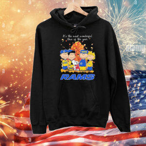 Snoopy The Peanuts Los Angeles Rams It’s The Most Wonderful Time Of The Year T-Shirt