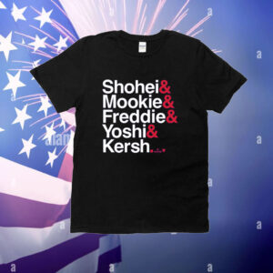 Los Angeles Baseball Ampersand Stars T-Shirt